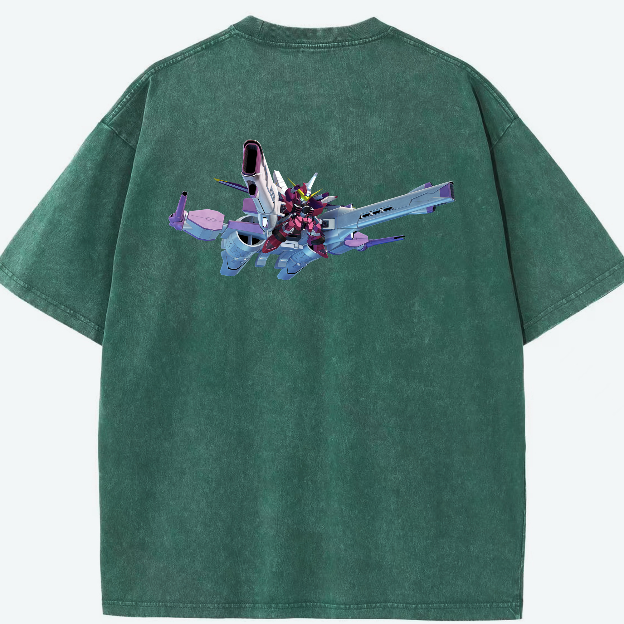 （画像用） 機動戦士ガンダム Mobile Suit Gundam 綿100% ヴィンテージ風 半袖Tシャツ（背面プリント）